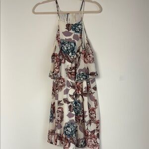 Peppermint Pink Halter Sundress Backless‎ Size Medium